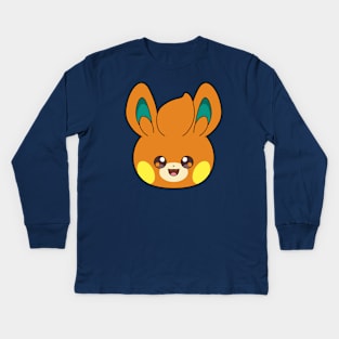 Pawmi headshot Kids Long Sleeve T-Shirt